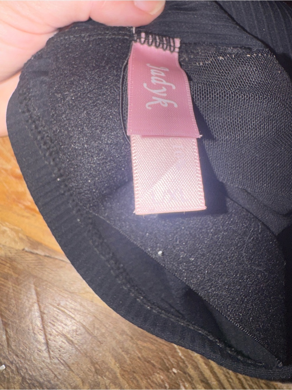 JK Black Ribbed Racerback Crop Tank Top - Picture 3 of 5